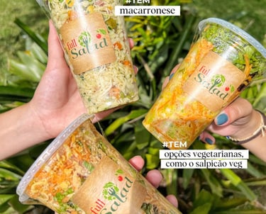 Full Salad BR - A Primeira Saladeria Delivery do Brasil: Mega Saladas num copo gigante com opções para todos os paladares!
