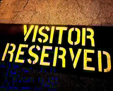visitor and reserved striping