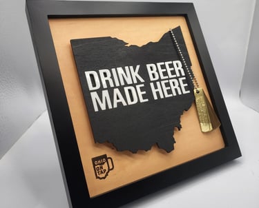 Ohio on Tap TagaBrew Trail promotional sign