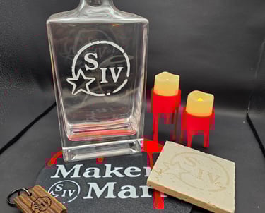 Sampling of products and idea samples created for Maker's Mark