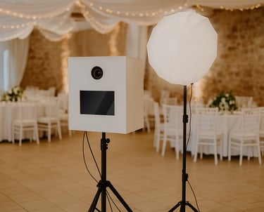 Fotobox-Setup von BSF-Fotobox auf Hochzeit in Pforzheim, Enzkreis und Umgebung