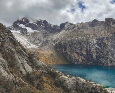 Laguna Churup in the Andes Mountains of Peru, South America