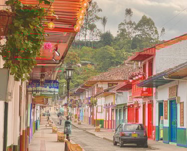 Salento, the town from the Disney movie Encantado in Colombia