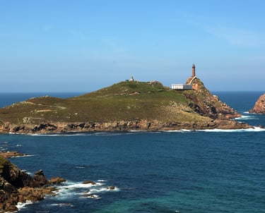 Vue sur l'île la Côte de la mort en Galice en Espagne