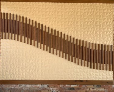 3D MDF profiled board with custom batten feature