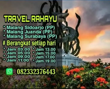 layanan rute Travel Rahayu Malang dari Malang ke Juanda dan sekitarnya
