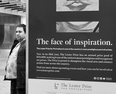 A random street portrait of a man by street photographer Peter Pickering