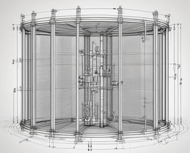 Detailed 3D mesh model showing stress distribution on a mechanical component.