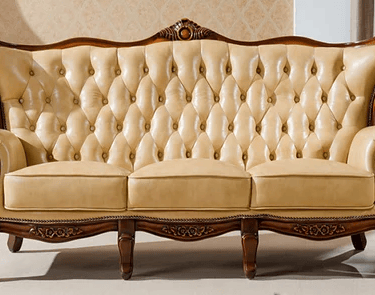 Classic Golden leather sofa
