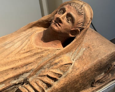 Sarcophagus inside the Vatican Museum