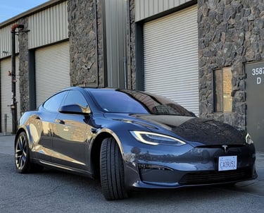 tesla model s tinted windows by bluemaxtint in livermore ca