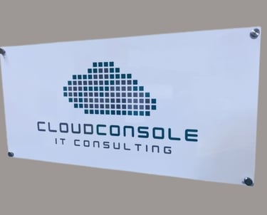 cloud console IT consulting indoor sign