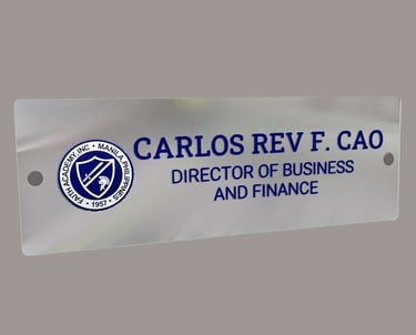 Carlos rev f. cao indoor sign