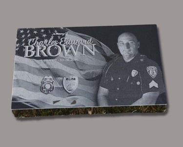 charles edward brown headstone granite