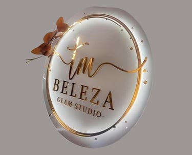 Beleza glam studio, Mirror sign