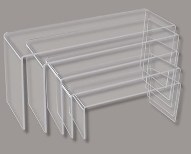 5 set of clear Riser