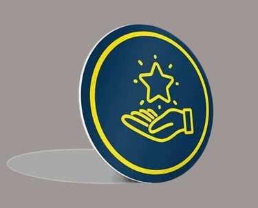 Sintra Logo sign with a hand a floating star