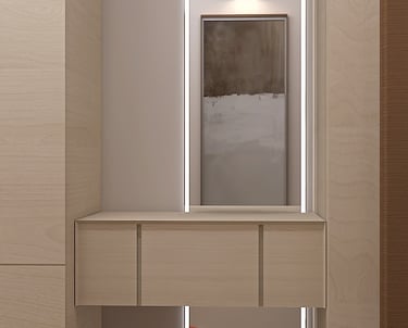 дизайн прихожей в стиле эко