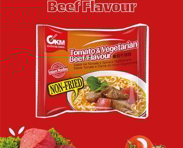 Montage photo de marque alimentaire pour une marque de Noodle