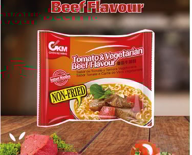 Montage photo de marque alimentaire pour une marque de Noodle