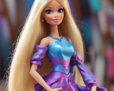 A festive birthday setting features a cake with a pink frosting base and a small top layer decorated with polka dots. Surrounding the cake are chocolate cupcakes, each topped with whipped cream and colorful candies. A pink 'Birthday Girl' sash is displayed in front of the cake along with a small crown. The table is adorned with pink and gold balloons, and the background shows a dimly lit room with decorative wallpaper.