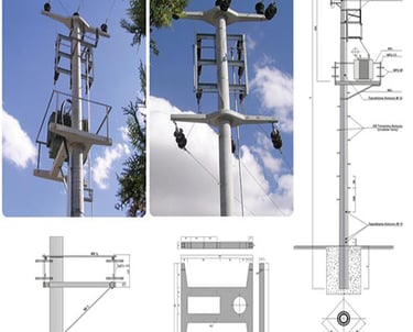 Zed Mühendislik tarafından yapılan direk tipi trafo kurulumuyla güvenli ve kesintisiz enerji