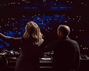 Alex and Ellie DJing in front of a sell-out crowd at JLS in Hull