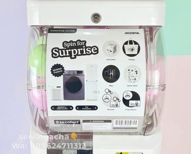 custom gachapon mini putih