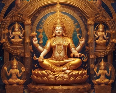 Three tarot cards are arranged in a row on a white surface, depicting a lion, a butterfly, and a tree with roots. Surrounding the cards are several crystals, including an amethyst cluster with a lit candle and various other gemstones.