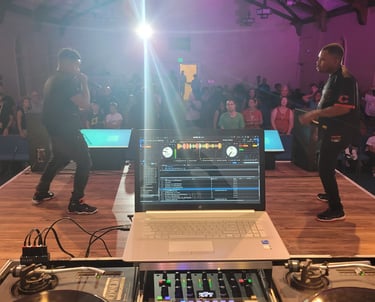 Dj ced the Scientist live at the Flatline Church event