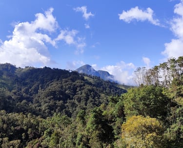 el vivero inti killa con vista al cerro guambeima