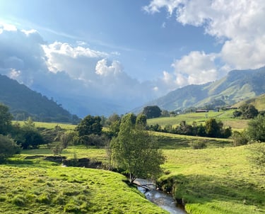 Valle de Amberes visto desde el Cerro Guambeima