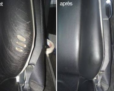 Rénovation cuir voiture Douai, rénovation cuir usé Douai