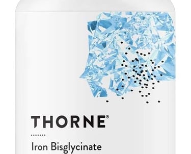 Thorne Iron Bisglycinate - Enhanced Absorption Without Gastrointestinal Side Effects - 60 Capsules 