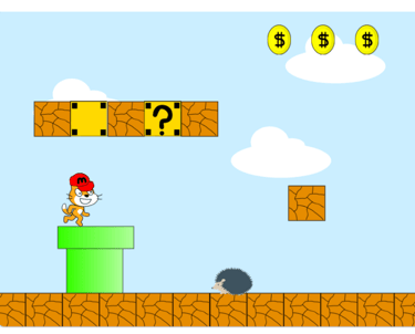 side scroller video game screen shot
