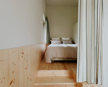 chambre cosy estrade bois