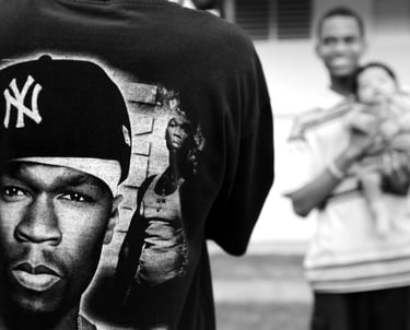 jeunes hommes cité quartier Guyane 50 cents