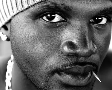 Portrait jeune homme noir