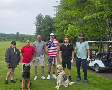 Some of our members on a charitable golf outing.