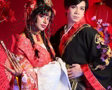 My fiance and I, transformed into The Imperial Beauty & The Dragon Prince