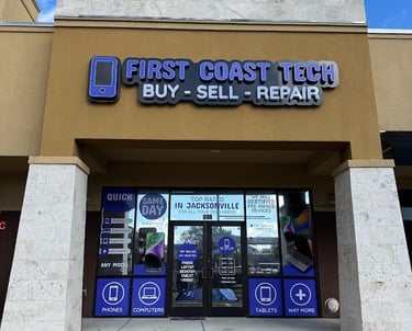 First Coast Tech repairs iPhones, iPads, Samsungs, Game Consoles, Playstations, Xboxs and MUCH more.