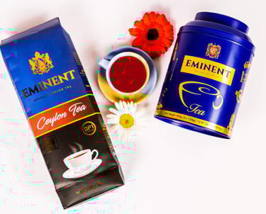 A cup of tea, EMINENT !kg Pack of Black Tea & EMINENT COMBO TIN