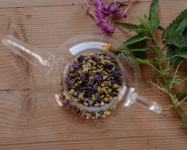 Meadows tea in pot