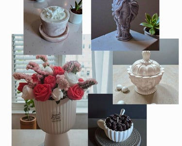 soju vasko žvakes, muilo rožių puokštes, žvakės, dovanos