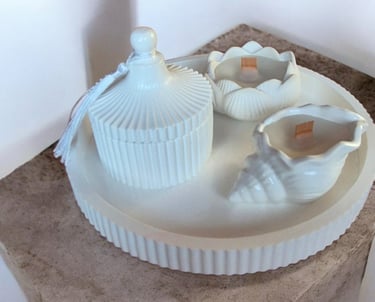 soju žvakė žvakidė padėklas keramika