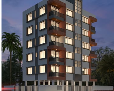 Saibhakti Residency-night view-nashik-makhmalabad road-dharmik group