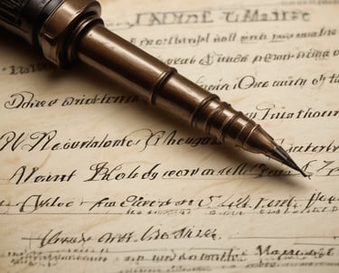 Several documents with Cyrillic text are visible, placed in a stack with clear plastic packaging around them. The focus is on a receipt or invoice in Russian, featuring printed and handwritten text.