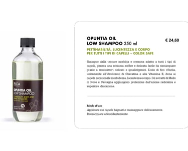 LOW SHAMPOO OPUNTIA OIL