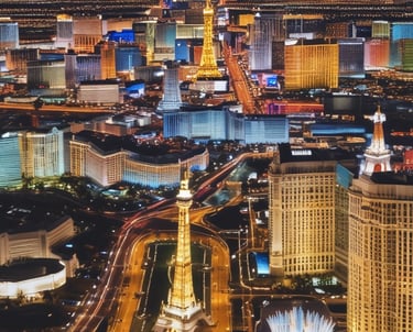 A vibrant image showcasing activities in Las Vegas.