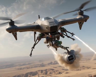 A black and white photo of a flying object